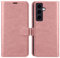 OCASE Coque Samsung Galaxy S24, Antichoc TPU Housse Samsung S24 5G Cuir PU Portefeuille Etui [RFID Blocage] [Fentes pour Cartes] [Fermoir Magnétique] Coque pour Galaxy S24 (6,2 Pouces) - Rose