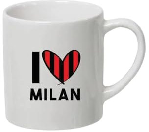irpot Tazza colazione bianca in ceramica con stampa personaggio a scelta possibilità di personalizzazione Idea regalo festa a tema compleanno battesimo natale bomboniera (I Love Milan)