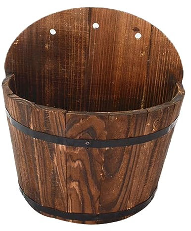 BESPORTBLE Maceta De Madera Estante Exterior para Plantas Macetero De Pared Montado En La Pared Contenedor De Flores Maceta De Exhibición Macetas Decorativas Caja De Maceta Mini