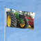 Flagge, 2 x 90 cm, Banner mit 2 Ösen, landwirtschaftliche Maschinen, Außendekorationen, HD-Druck, 200D, strapazierfähiges Polyester-Banner für Urlaub, Hof, große Flaggen für Innen- und Außendekoration