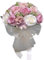 MINGZHE Bouquet da Sposa per la Sposa, Fiori di Rose Artificiali, Bouquet da Sposa per Damigella D'onore, Bouquet da Sposa, Decorazione per Feste in Casa(Bianco rosa)