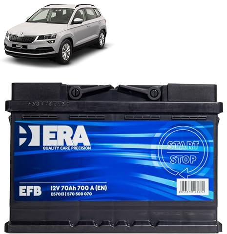 Batteria 70Ah EFB per Skoda Karoq 1.0 1.4 2.0 TSI benzina 1.6 2.0 TDI gasolio 2017+