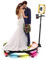 360 Party Photo Camera 31/39/45 Inch with Flight Case, Software APP Control, 360 Camera Selfie Platform Rotating 360 Auto Slow Motion ()