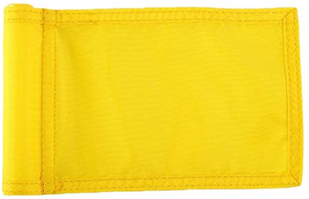 Drapeau de golf de couleur unie, 24,5 cm (L) x 15 cm (H), drapeaux pour cour jaune