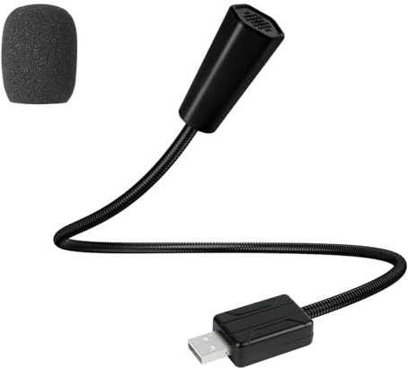 HOTUT USB Microfono per Computer, Microfono a Condensatore Omnidirezionale a 360°, Design Plug-and-Play, Microfono per PC Video Conferenza per Computer, Mac, Laptop, Skype, Registrazione, Podcasting