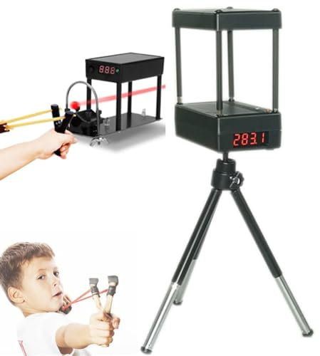 hocvseo Schießgeschwindigkeitstester, Präziser Ballistischer Chronograph Mit Stativ, Messbereich 1–2000 M/s Oder (4–6500 FPS), Für Tennis, Badminton, Schießen
