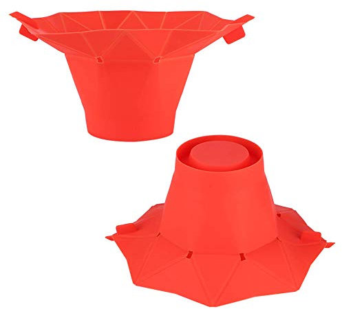 ZJchao Popcorn Maker, Popcorn Machine Silicone Popcorn Popper Microwave Popcorn Pot Collapsible Microwave Popcorn Maker Bowl for Family Movie Nights