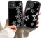 Zrutru 2 Pack Black Super Star Y2K Phone Cases for iPhone 12,Cute Cool Star Pattern for Women Girls Teens,Soft Slim Protective Shockproof TPU Cover for iPhone 12 6.1 Inch