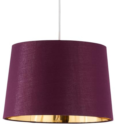 Zoey - Burgundy with Gold Inner 28cm Easy Fit Pendant or Lamp Shade