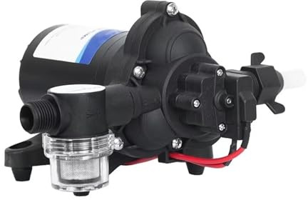 Pompe À Eau Douce 3/4 GPM, Pompe De Pulvérisation Auto-amorçante 12 V, Pompe À Eau For Camping-car Avec Pressostat, Pompe À Membrane For Bateau Et Camping-car 1/2(24V 3GPM)