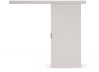VIKK - Schiebetür Komplettset mit Tür - Schiebetüren - H 205cm, B 106cm - für Nischen, Flur, Abstellraum, Garderobe - Einseitig Bedienbar, Sanft schließend, Robustes Rollensystem - Modell: VIND