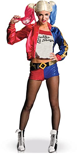 KULTFAKTOR GmbH Harley Quinn-Kostüm für Damen Suicide Squad Lizenzware bunt - M