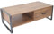 Couchtisch HWC-A27, Beistelltisch Wohnzimmertisch, 41x120x60cm 3D-Struktur, Metall MDF - Wildeiche-Optik