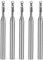 sourcingmap 5PCS 1/8 Shank 2.0mm x 8mm Carbide End Mill CNC Router Bits 2 Flute Milling Bit for Acrylic PVC MDF Wood
