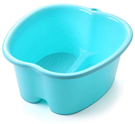 Mya 3 Colors Durable Plastic Large Foot Bath Spa Tub Basin Bucket for Soaking Feet Detox Pedicure Massage Portable