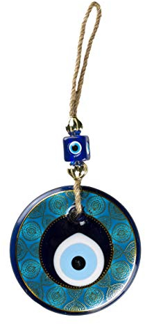 Nev Nazar Boncuk Evil Eye Wanddeko - Handgefertigter Glücksbringer mit Türkischem Auge aus Glas