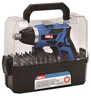Hilka PTCSDK36 3.6V Li-ion Cordless Screwdriver Kit, Blue