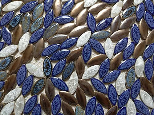 Papier peint ovale en porcelaine pour cuisine, salle de bain, piscine, carrelage mural