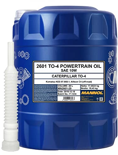 20l, MANNOL TO-4 Powertrain Oil SAE 10W Traktor Getriebeöl