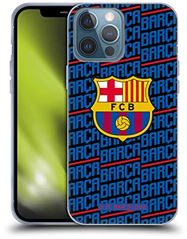 Head Case Designs Offizielle FC Barcelona Barca Wappen Muster Soft Gel Handyhülle Hülle kompatibel mit Apple iPhone 13 Pro Max