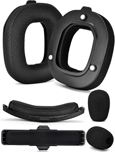 A50 Gen 4 Mod Kit – defean Ersatz-Ohrpolster und Kopfband, kompatibel mit Astro A50 Gen 4 Headset, Ohrpolster, hochdichter, zusätzliche Dicke (schwarzes, atmungsaktives Gewebe)