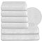 BEAUTEX Handtuch-Set Premium Frottier Sets Made in Europe, 100% Baumwolle 550g/m², Oeko-TEX Zertifiziert (Set: 4 Hand-, 2 Badetücher in Weiß)