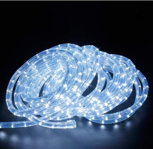 Bdit Tubo Luminoso Led Natale Natalizio 20m bianco INTERNO O ESTERNO presepe