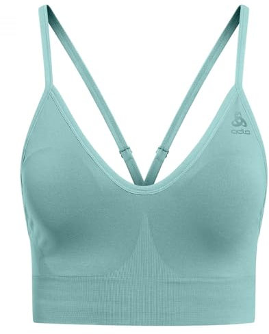 ODLO Sport BH Padded Seamless Soft I Sport BH Damen Leichter Halt I Sports Bra Gepolstert Soft Support