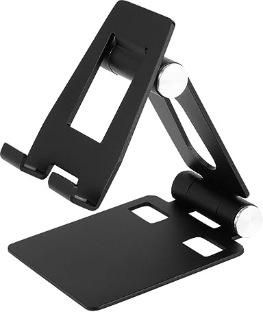 Homoyoyo Tablet Phone Holder Desk Mobile Phone Stand Metal Desktop Tablet Stand Portable for Home Office