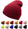 NebulaGlam Mütze Warm Mützen Unisex Wintermütze Strickmütze Weiche Winter Beanie Mütze für Herren und Damen für Outdoor Sports (Burgunderrot)