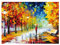 Diiopoty Jigsaw Puzzles 500 Piece for Adults Oil Painting Evening Walk on Rainy Day Street Tree Landscape Challenging Puzzle Fit Together Family Fun Games 20 x 14.5”