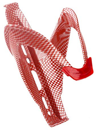 Water Bottle Holder Bike Frame Mounted Water Bottle Storage Plastic Mount Bracket Cycling Accessory, Red, Mahogany Red