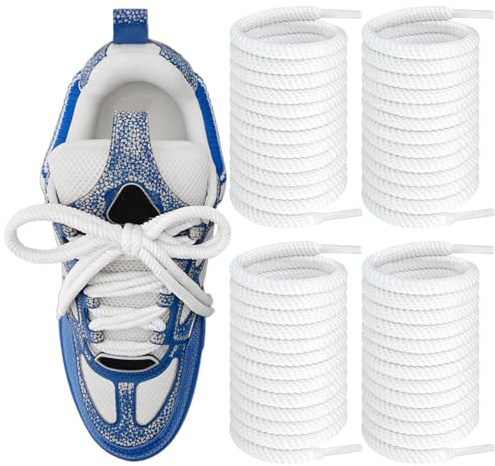 Endoto Lacci Scarpe per LV Skate Shoe Laces Shoelaces | 4PCS 6.5MM Lacci Rotondi | Materiale: Poliestere