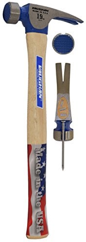 Vaughan CF2 19-Ounce California Framer, boca fresada), asa de color blanco de nogal recta, 40,6 cm larga