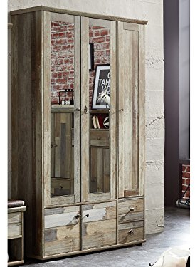 möbelando Garderobenschrank Flurschrank Beistellschrank Dielenschrank Schrank Britta II