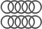 sourcing map 10 Stück Metrische Nitrilkautschuk O-Ringe Dichtung 58mm AD 48mm ID 5mm Breite