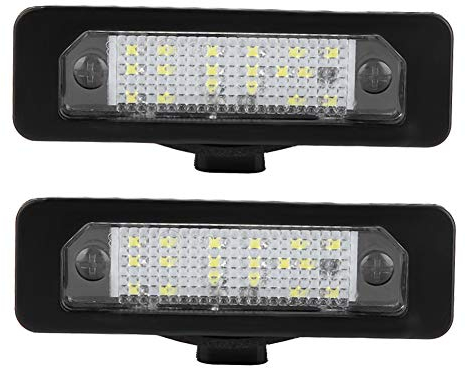 Aramox Luz de la Placa de Matrícula, 2 Piezas de Luz de Matrícula del Coche LED