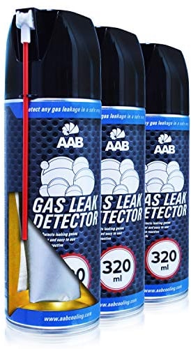 AABCOOLING Gas Leak Detector 320ml - Lecksuchspray, Kimaanlage Gas Für Auto, Gas Lecksuche Spray, Leckfinder Spray, Klimaanlage Gas Lecksuch Spray - Wertpaket 3 Stück