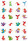 24 Dragons edible kids childrens party decorations Iced Cake Toppers Icing Cupcake Topper Fairy Cake Bun Frosting Round