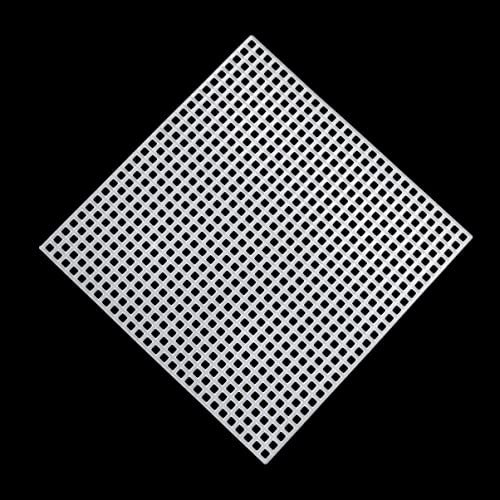 EXCEART 10 Stück Mesh Kunststoff Blätter DIY Mesh Gitter Stück zum Sticken Basteln Strick Häkelprojekte - Größe 4