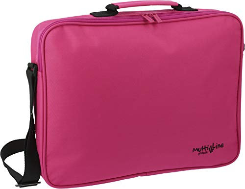 Grafoplás 37651254 Colección Multiline Bandolera Escolar, Fucsia Rosa, 38 x 28 x 6 cm