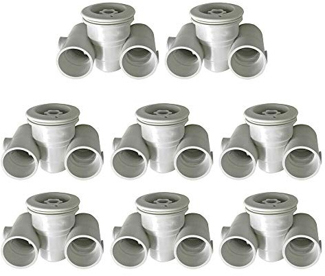 OUKANING 8 Pcs Piscine Buse de Massage Piscine Jet Massage pour Piscines Thermiques Piscine Massage Piscine Big Power Jet 48.2 mm