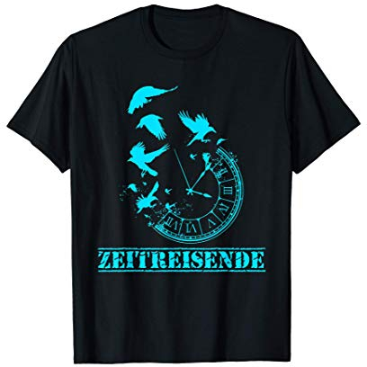 Zeitreisende Vogel Uhr Zeit Zeitmaschine Zeit Reise Geschenk T-Shirt