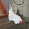 Dekofigur Huhn sitzend, Gartenfigur Huhn, für Haus & Garten, Gartendekoration 24cm