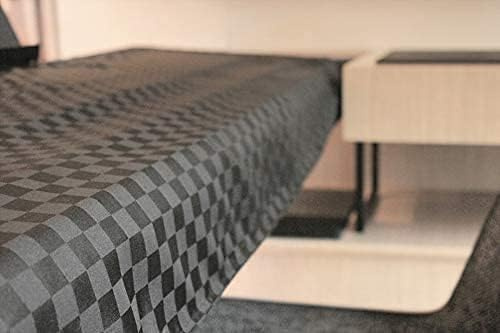 Clairevoire Wasserdichte Digitalpiano-Abdeckung für Yamaha DGX670 | Passgenaue Buchständeröffnung | leicht zugängliche Seitenfaltung | doppellagig mit Innenfutter | 140 cm x 45 cm x 13 cm (Ebony Black