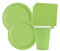 Isola Party Kit festa di compleanno tinta unita color Verde Lime per 16 persone eco-friendly (16 piatti di carta ⌀ 23 cm, 14 bicchieri di carta 266 ml, 20 tovaglioli di carta 33x33 cm)