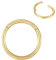 BLESSMYLOVE 0.8mm 7mm Gold Nasenring Hoop 316L Chirurgenstahl Knorpelohrring Septum Clicker Ring Edelstahl Klappbarer Segmentring Lippenring Conch Daith Helix Rook Tragus Snug Body Piercing Schmuck