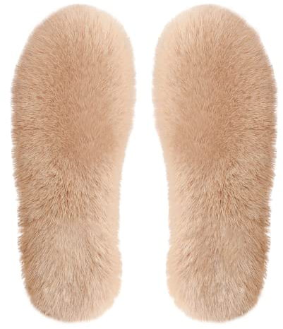 Solette invernali calde, di alta qualità, termiche, in pelliccia di agnello, per uomo e donna, inserti in lana per scarpe da lavoro, stivali, scarpe da ginnastica (43 EU)