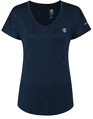 Regatta Damen-T-Shirt Vigilant, leicht, schnelltrocknend, aktives Fitness-T-Shirt, Moonlt Denim, 48