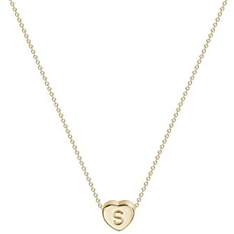 Halsketten Halsketten Lange Chunky Halskette Kette Halsketten Brief Geschenk Name Frauen 26 Mode Anhänger Schmuck Englisch Halsketten & Anhänger Herz Halskette Mädchen ( Color : S , Size : Taille uniq